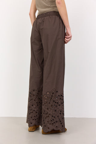 LR-GROLET 6 Pants Dark brown