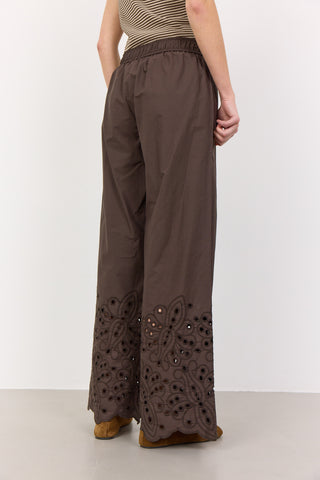 LR-GROLET 6 Pants Dark brown