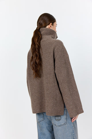 LR-PERLE 10 Pullover Light brown