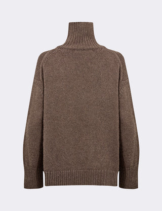 LR-PERLE 3 Pullover Light brown