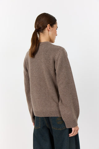LR-PERLE 9 Cardigan Light brown