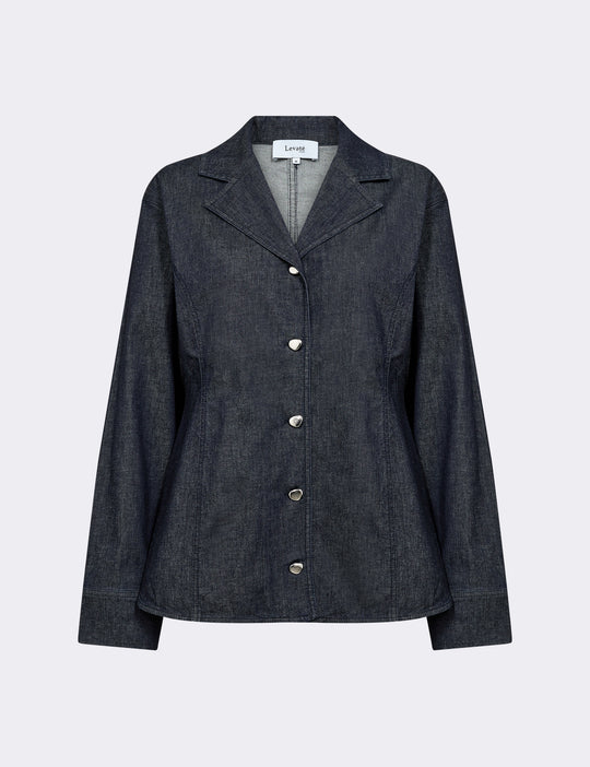 LR-NURI 1 Shirt Dark blue