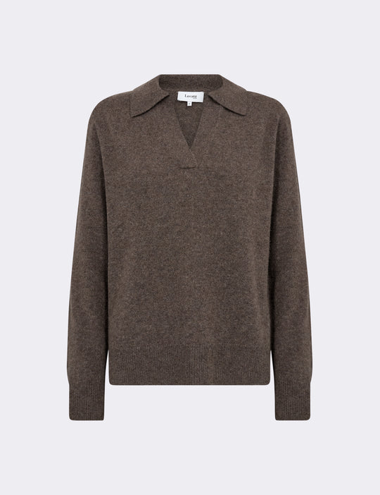 LR-ELOISE 5 Pullover Brown