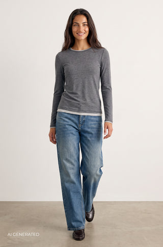 LR-JOSEPHINE 5 T-shirt Dark grey