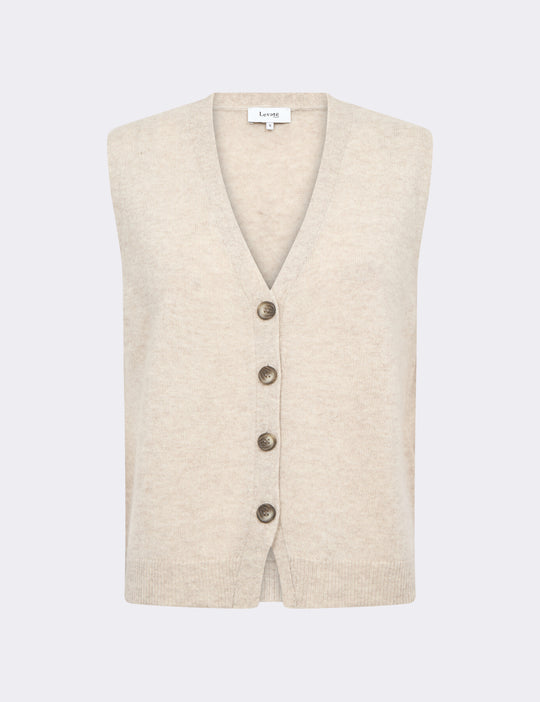 LR-ELOISE 10 Waistcoat Light sand