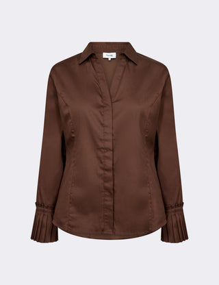 LR-ISLA SOLID 130 Shirt Brown