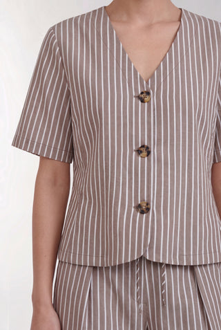 LR-RUCILLE 2 Blouse Brown