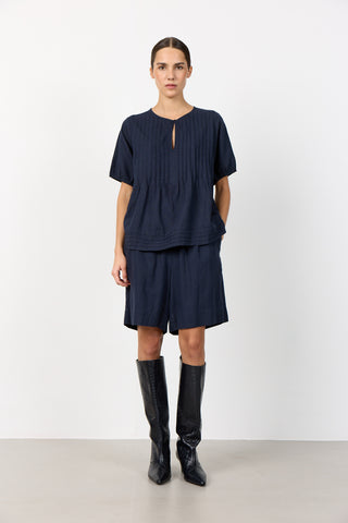 LR-NAJA 54 Blouse Dark blue