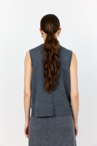 LR-ISMAILA 11 Waistcoat Dark grey