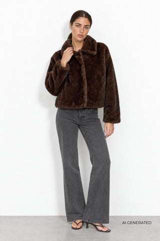 LR-ULLE 1 Jacket Dark brown