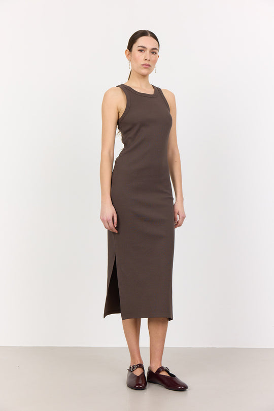 LR-NUMBIA 4 Dress Dark brown
