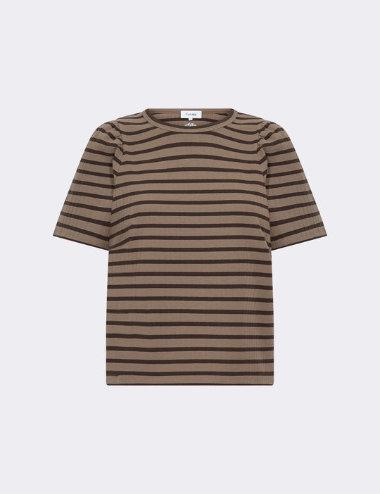 LR-NEDDIE 1 T-shirt Dark brown