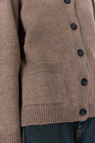 LR-PERLE 9 Cardigan Light brown