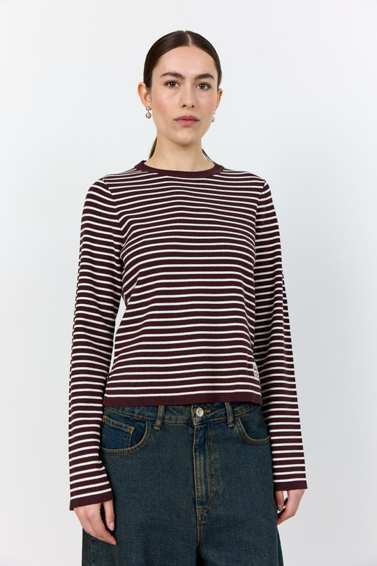 LR-KIRSTEN 3 Top Bordeaux