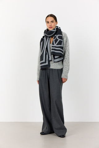 LR-HARTLEY 1 Scarf Dark grey