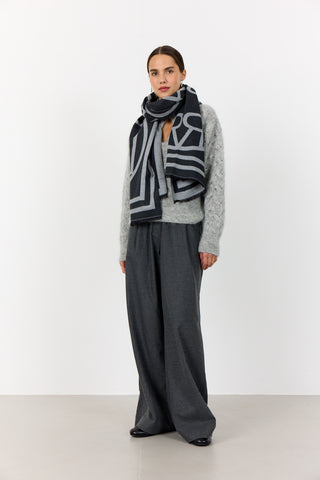 LR-HARTLEY 1 Scarf Dark grey
