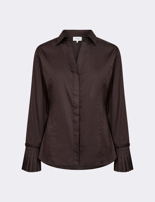LR-ISLA SOLID 130 Shirt Dark brown