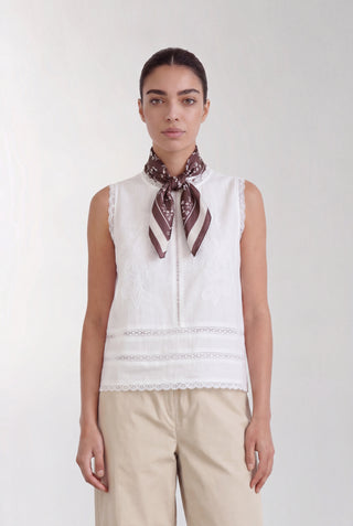 LR-ROSSI 1 Scarf Brown