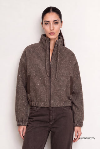 LR-TAPPY 1 Jacket Dark brown