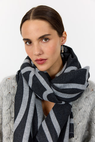 LR-HARTLEY 1 Scarf Dark grey