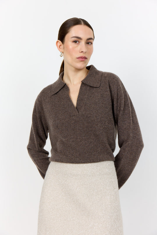 LR-ELOISE 5 Pullover Brown