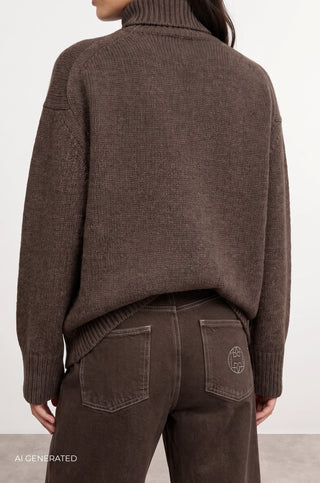 LR-PERLE 3 Pullover Brown