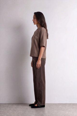 LR-NUKA 28 T-shirt Dark brown