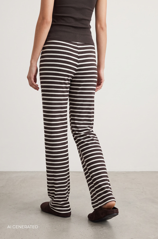 LR-NEDDIE 8 Pants Dark brown