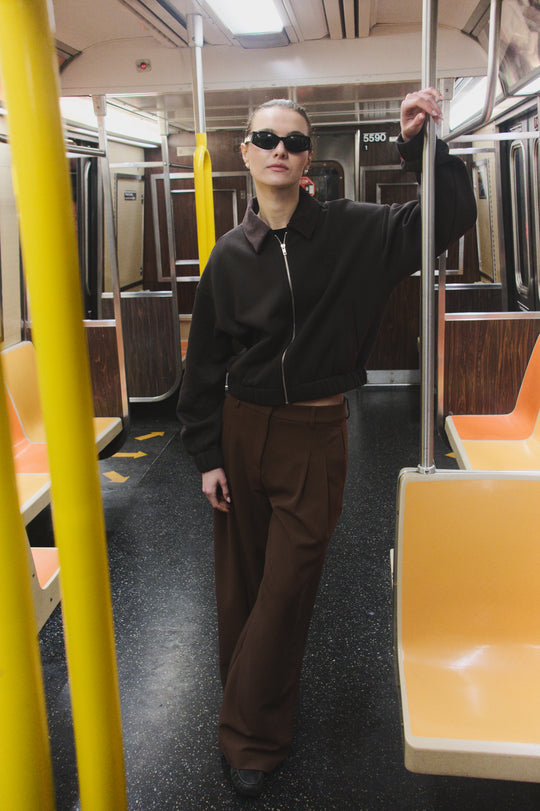 LR-NUKA 30 Jacket Dark brown