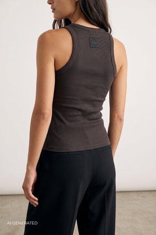 LR-NUMBIA 1 Top Dark brown