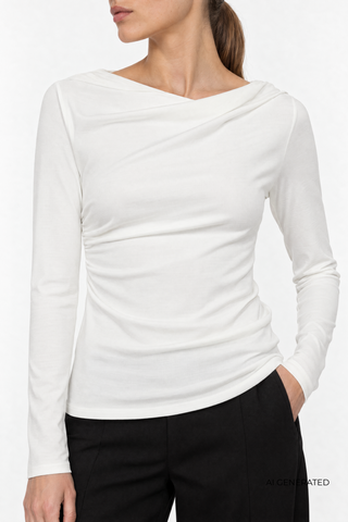 LR-UNICO 1 Blouse Off white