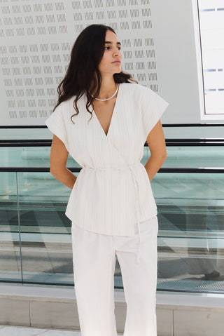 LR-RIO 1 Waistcoat Off white