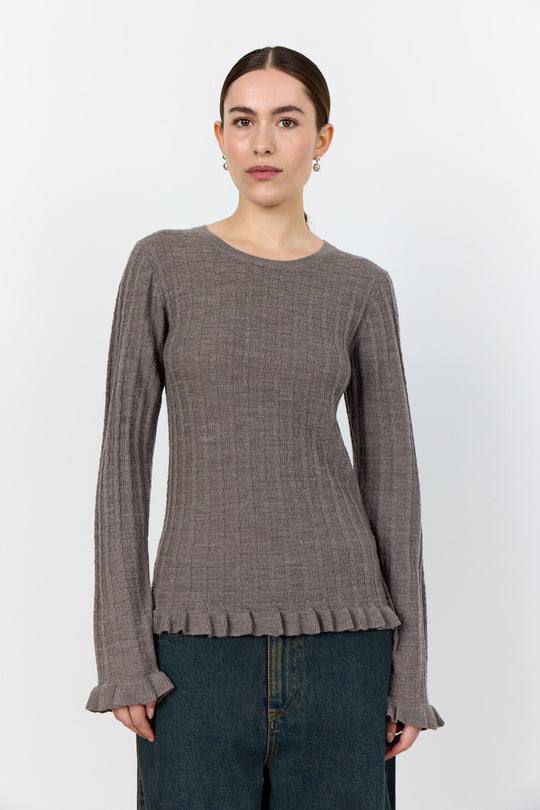 LR-ISMAILA 13 Pullover Light brown