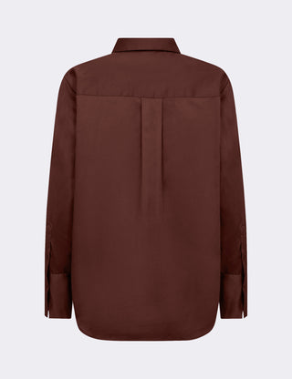 LR-ISLA SOLID 7 Shirt Dark brown
