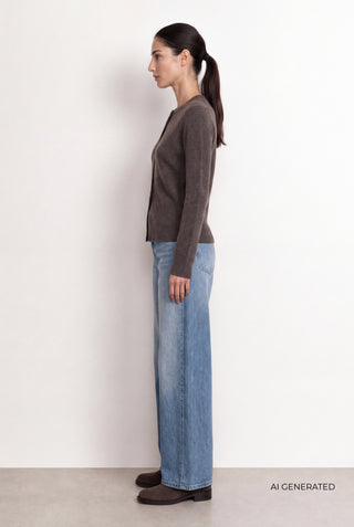 LR-ELOISE 21 Cardigan Dark brown