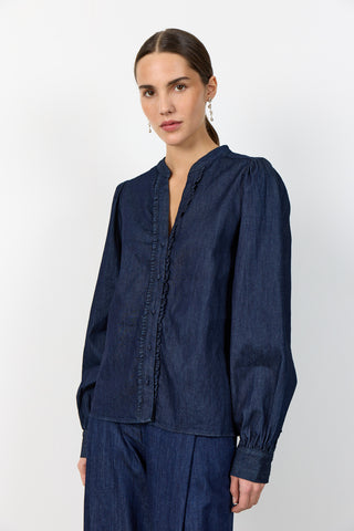 LR-PIETTA 2 Shirt Dark blue