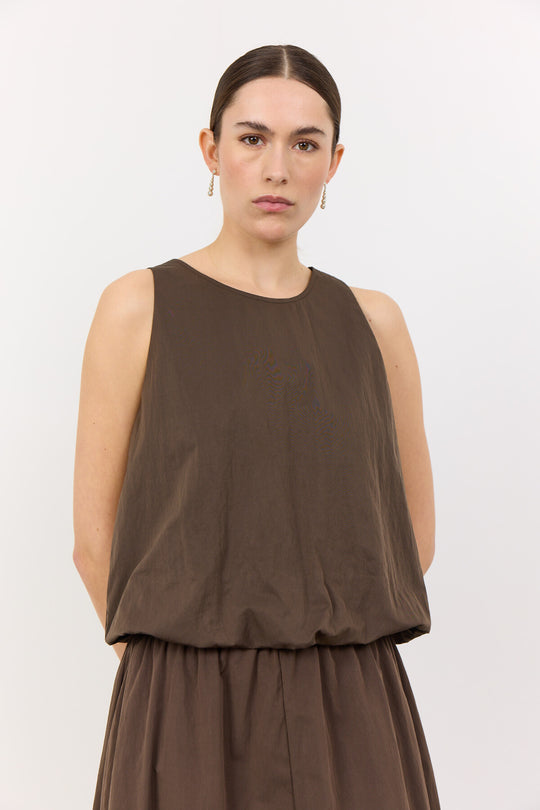 LR-LEA 1 Top Dark brown