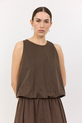 LR-LEA 1 Top Dark brown
