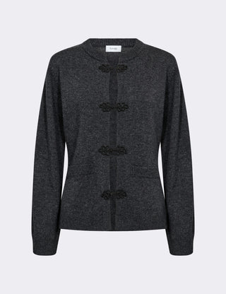 LR-OSSY 2 Cardigan Dark grey