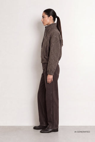 LR-TAPPY 1 Jacket Dark brown