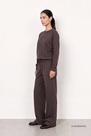 LR-NUKA 11 Sweatshirt Dark brown