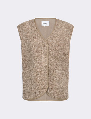 LR-PERNILLE 2 Waistcoat Light sand