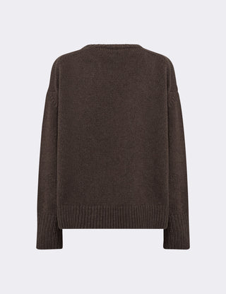 LR-PERLE 1 Pullover Dark brown