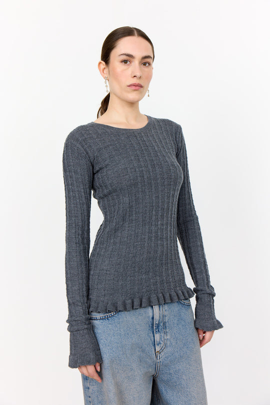 LR-ISMAILA 13 Pullover Dark grey