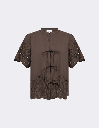 LR-GROLET 8 Shirt Dark brown