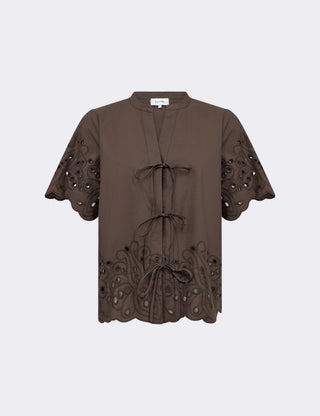 LR-GROLET 8 Shirt Dark brown
