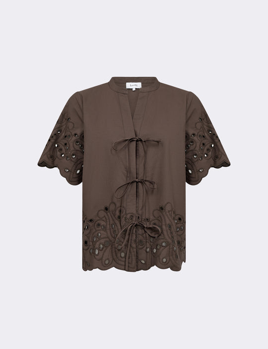 LR-GROLET 8 Shirt Dark brown