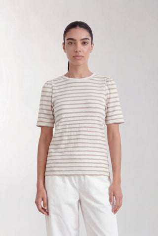 LR-NEDDIE 1 T-shirt Sand