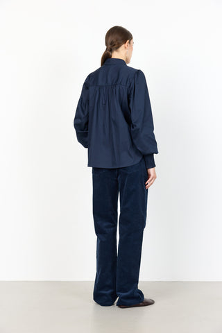 LR-ISLA SOLID 117 Shirt Dark blue