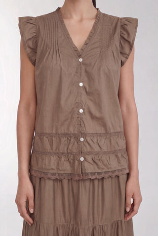 LR-ROSY 2 Blouse Brown